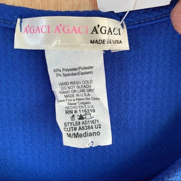 **NEW A’GACI Colorblock Sleeveless Bodycon Dress - Picture 7 of 8